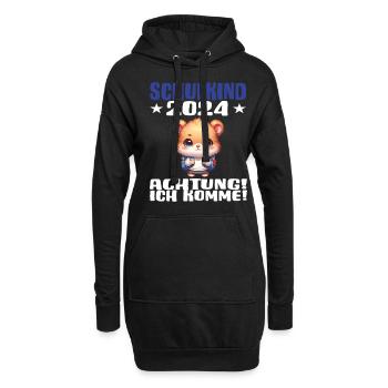 Inscription scolaire 2024 de l’école de la rentrée scolaire - Sweat-shirt à capuche long Femme - noir - Devant