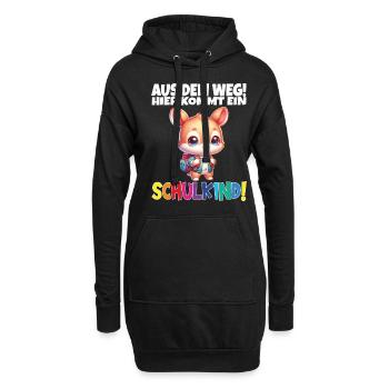 Inscription scolaire 2024 de l’école de la rentrée scolaire - Sweat-shirt à capuche long Femme - noir - Devant
