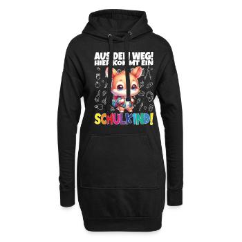 Inscription scolaire 2024 de l’école de la rentrée scolaire - Sweat-shirt à capuche long Femme - noir - Devant