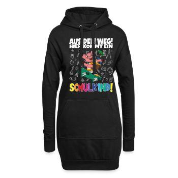 Inscription scolaire 2024 de l’école de la rentrée scolaire - Sweat-shirt à capuche long Femme - noir - Devant