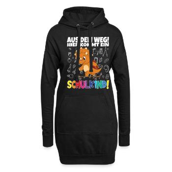 Inscription scolaire 2024 de l’école de la rentrée scolaire - Sweat-shirt à capuche long Femme - noir - Devant