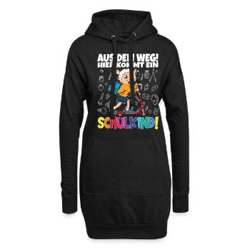 Inscription scolaire 2024 de l’école de la rentrée scolaire - Sweat-shirt à capuche long Femme - noir - Devant
