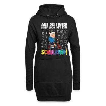 Inscription scolaire 2024 de l’école de la rentrée scolaire - Sweat-shirt à capuche long Femme - noir - Devant