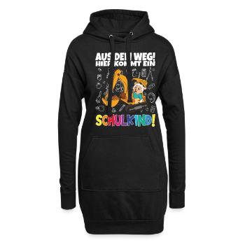 Inscription scolaire 2024 de l’école de la rentrée scolaire - Sweat-shirt à capuche long Femme - noir - Devant
