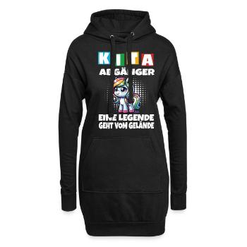 KITA Abgänger Schulkind Einschulung - Hoodie-Kleid - Schwarz - Vorne