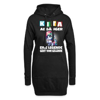 KITA Abgänger Schulkind Einschulung - Hoodie-Kleid - Schwarz - Vorne