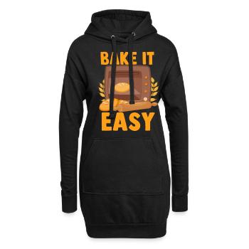 Brotbacken Brotbackautomat - Hoodie-Kleid - Schwarz - Vorne
