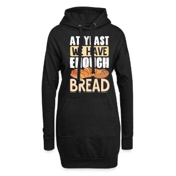 Brotbacken Brotbackautomat - Hoodie-Kleid - Schwarz - Vorne