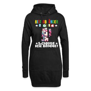 erstklässler kindergartenzeit - Hoodie-Kleid - Schwarz - Vorne
