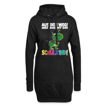 Écolier 2024 entrant à l'école - Sweat-shirt à capuche long Femme - noir - Devant