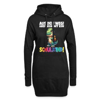 Écolier 2024 entrant à l'école - Sweat-shirt à capuche long Femme - noir - Devant