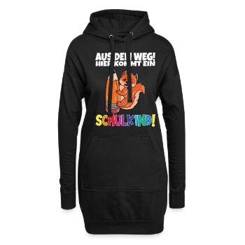 Écolier 2024 entrant à l'école - Sweat-shirt à capuche long Femme - noir - Devant
