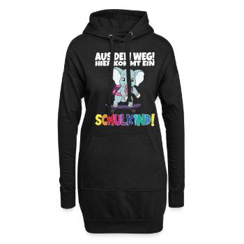 Écolier 2024 entrant à l'école - Sweat-shirt à capuche long Femme - noir - Devant