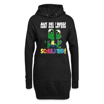 Écolier 2024 entrant à l'école - Sweat-shirt à capuche long Femme - noir - Devant