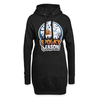 Cute Halloween Ghost Spooky Season Ghost - Hoodie-Kleid - Schwarz - Vorne