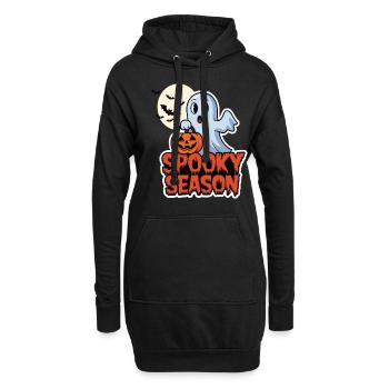 Cute Halloween Ghost Spooky Season Ghost - Hoodie-Kleid - Schwarz - Vorne