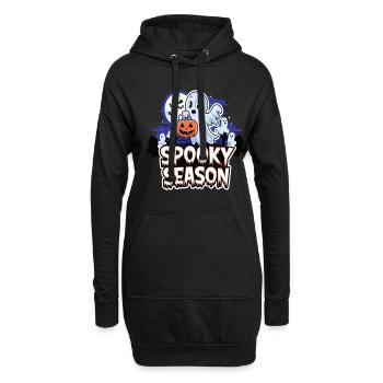 Cute Halloween Ghost Spooky Season Ghost - Hoodie-Kleid - Schwarz - Vorne