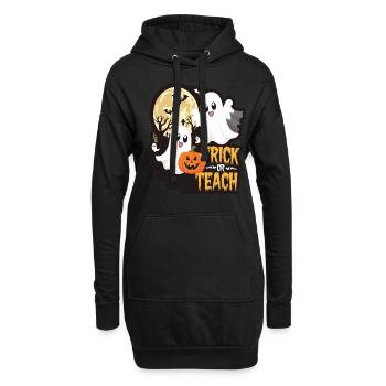 Trick Or Teach Halloween Lehrer - Hoodie-Kleid - Schwarz - Vorne