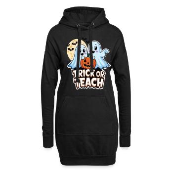 Trick Or Teach Halloween Lehrer - Hoodie-Kleid - Schwarz - Vorne
