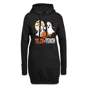 Trick Or Teach Halloween Lehrer - Hoodie-Kleid - Schwarz - Vorne