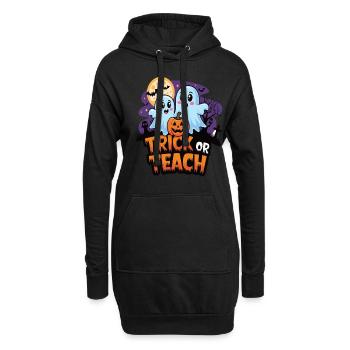 Trick Or Teach Halloween Lehrer - Hoodie-Kleid - Schwarz - Vorne