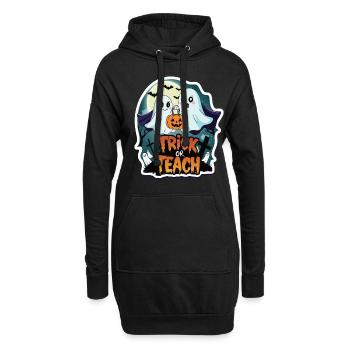Trick Or Teach Halloween Lehrer - Hoodie-Kleid - Schwarz - Vorne