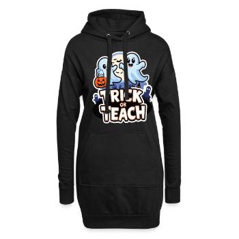 Trick Or Teach Halloween Lehrer - Hoodie-Kleid - Schwarz - Vorne