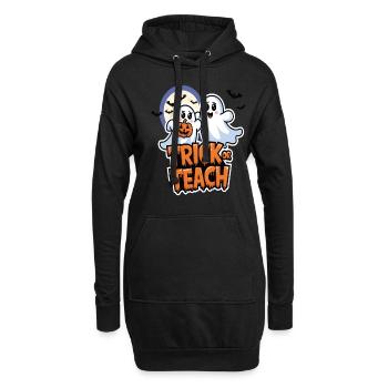 Trick Or Teach Halloween Lehrer - Hoodie-Kleid - Schwarz - Vorne