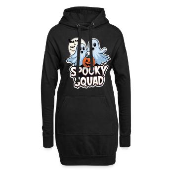 Halloween Spooky Squad Geist mit Mütze - Hoodie-Kleid - Schwarz - Vorne