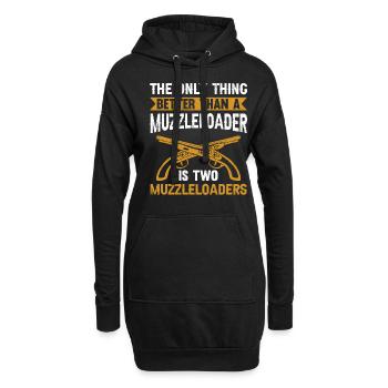 Vorderlader Muzzleloader Muzzle Loading - Hoodie-Kleid - Schwarz - Vorne