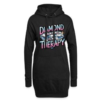 Diamond Painting Diamond Painter - Hoodie-Kleid - Schwarz - Vorne