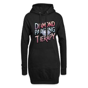 Diamond Painting Diamond Painter - Hoodie-Kleid - Schwarz - Vorne