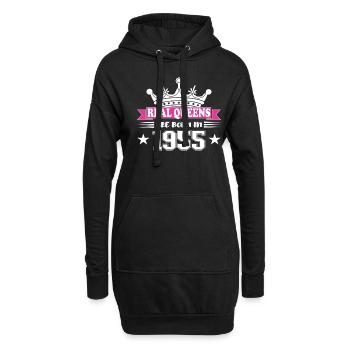 69 ans anniversaire 1955 cadeau d’anniversaire - Sweat-shirt à capuche long Femme - noir - Devant