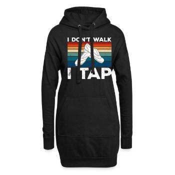 Stepptanz Stepptanzen Stepptänzer - Hoodie-Kleid - Schwarz - Vorne