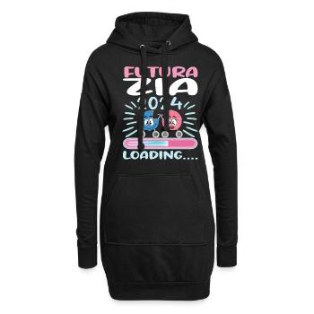 Zia 2024 Loading Tante 2024 - Hoodie-Kleid - Schwarz - Vorne