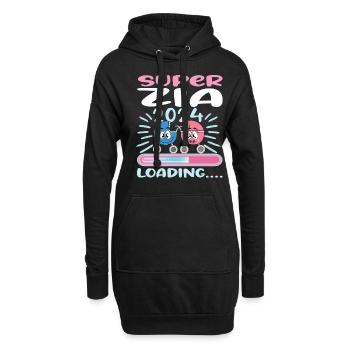 Zia 2024 Loading Tante 2024 - Hoodie-Kleid - Schwarz - Vorne