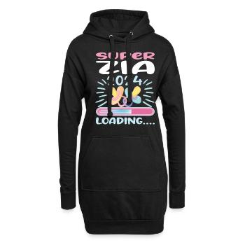Zia 2024 Loading Tante 2024 - Hoodie-Kleid - Schwarz - Vorne