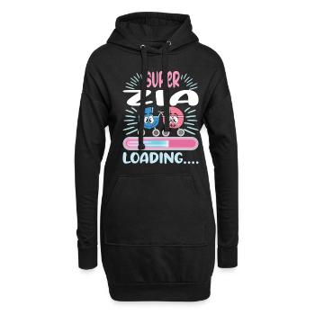 Zia 2024 Loading Tante 2024 - Hoodie-Kleid - Schwarz - Vorne