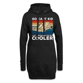 Go Kart Kart Driver Go Kart Racing - Sweat-shirt à capuche long Femme - noir - Devant