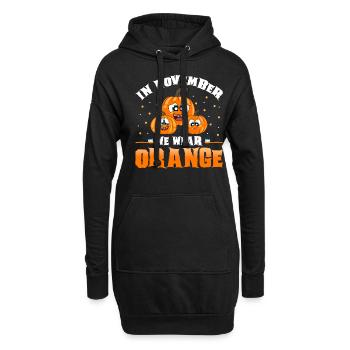 Zahnarzt Halloween Zahnarzthelferin - Hoodie-Kleid - Schwarz - Vorne