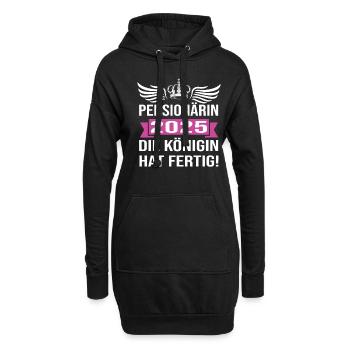 Pension 2025 Pensionné 2025 Pension 2025 - Sweat-shirt à capuche long Femme - noir - Devant