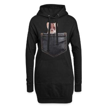 Wiesel - Hoodie-Kleid - Schwarz - Vorne