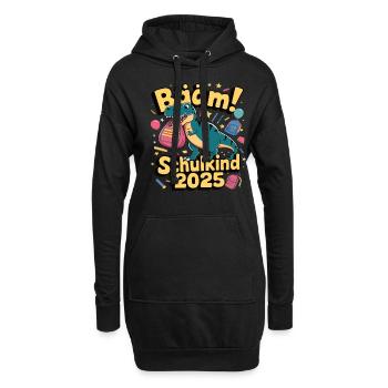 School Child 2025 School Enrollment Back to School - Hoodie Dress - black - Front