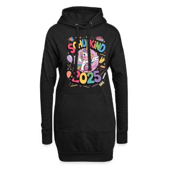 Écolier 2025 Inscription à l’école Retour à l’école - Sweat-shirt à capuche long Femme - noir - Devant