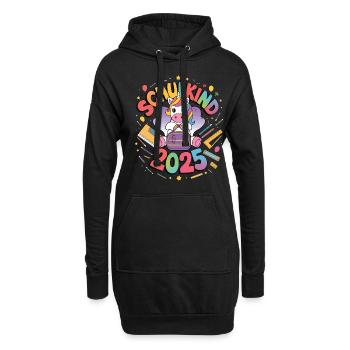 Écolier 2025 Inscription à l’école Retour à l’école - Sweat-shirt à capuche long Femme - noir - Devant