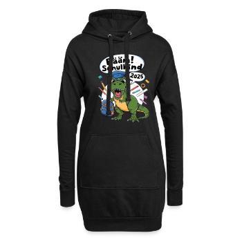 Schulkind 2025 Einschulung Schulanfang - Hoodie-Kleid - Schwarz - Vorne