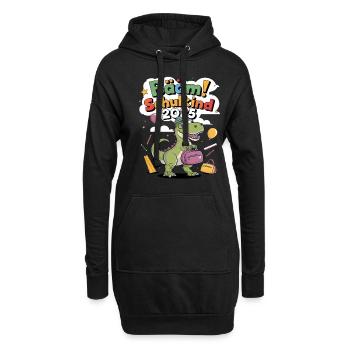 Schulkind 2025 Einschulung Schulanfang - Hoodie-Kleid - Schwarz - Vorne