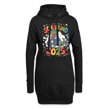 Écolier 2025 Inscription à l’école Retour à l’école - Sweat-shirt à capuche long Femme - noir - Devant