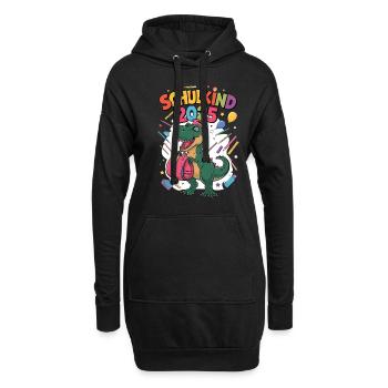 Schulkind 2025 Einschulung Schulanfang - Hoodie-Kleid - Schwarz - Vorne