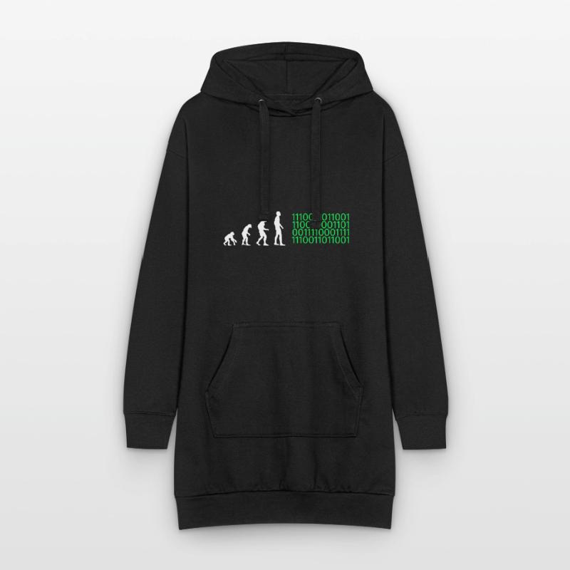 Evolution Artificial Intelligence Hoodie Dress